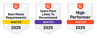 Latest G2 badges for Lucanet