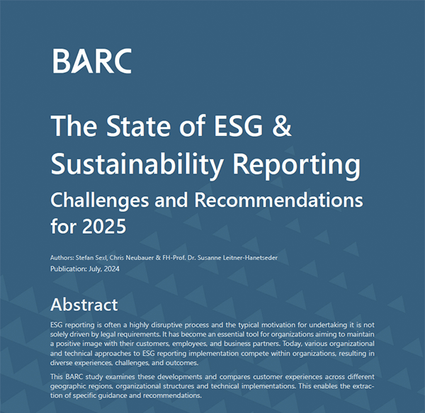 BARC The State of ESG and Sustainability Reporting 2024
