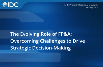 IDC infobrief Evolvng role of FP&A