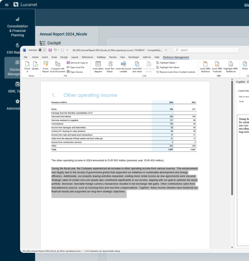 AI-powered Disclosure Management
