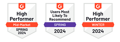 Latest G2 badges for Lucanet