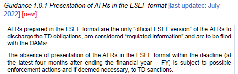 Changes in the ESEF Reporting Manual 1