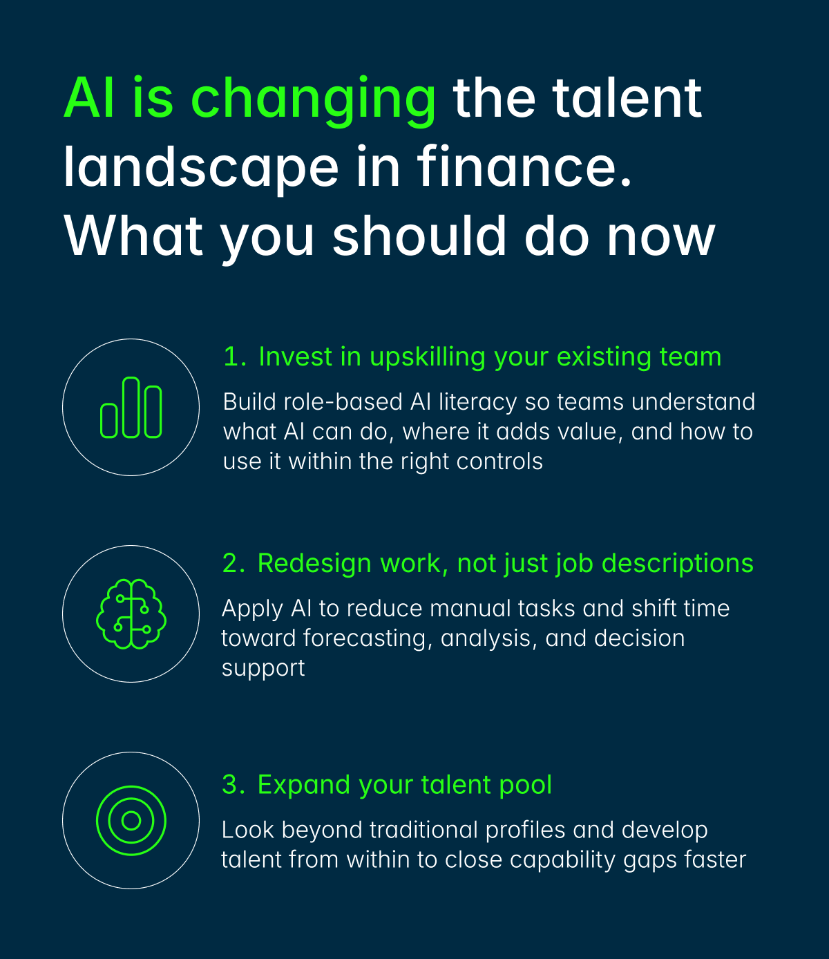 AI is changing the talent landscape in finance. What you should do now