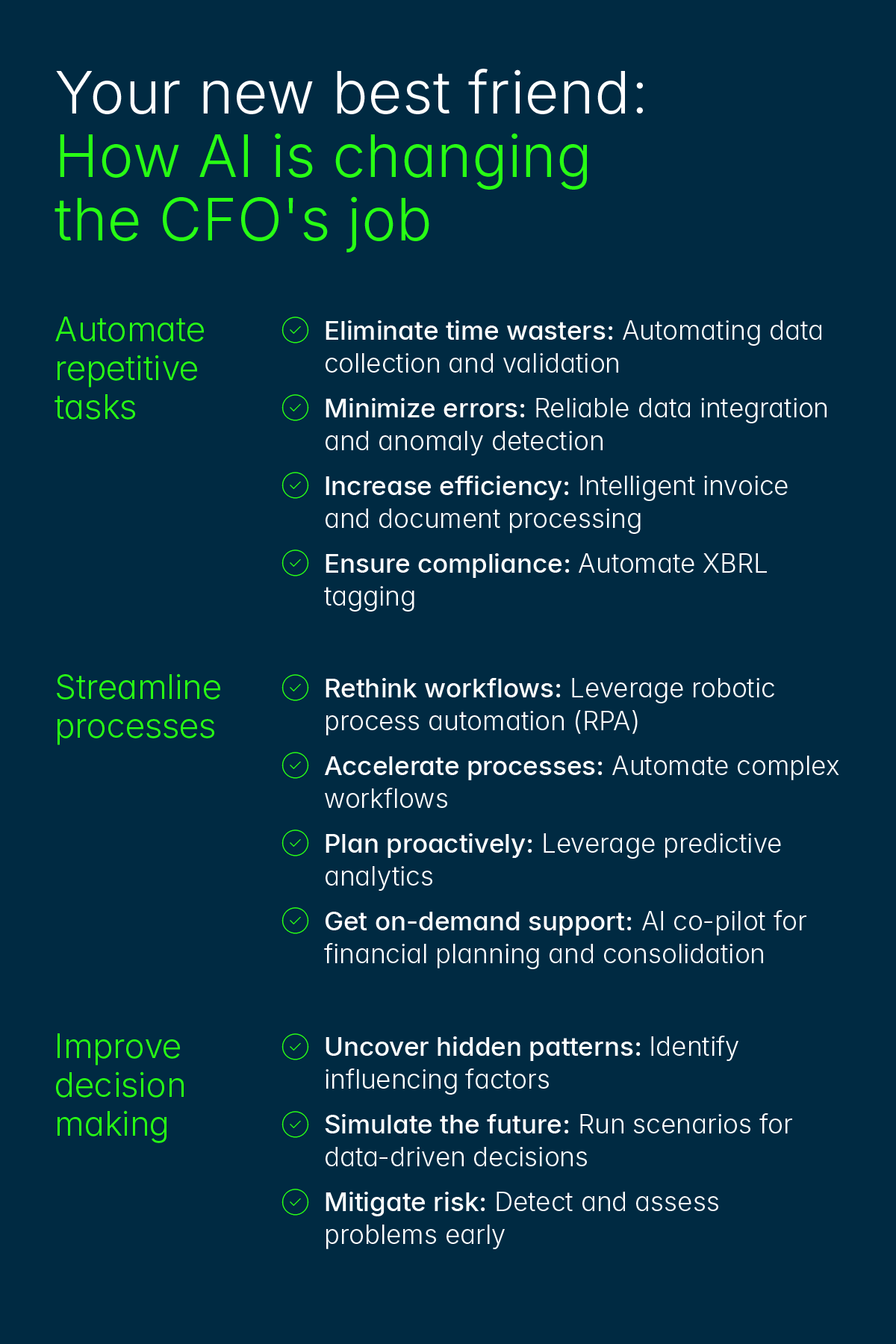 How AI is changing the CFOs job