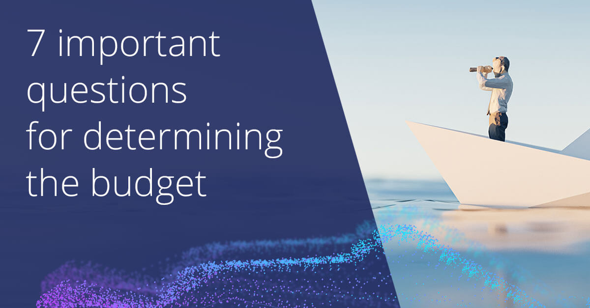 7 questions determining budget